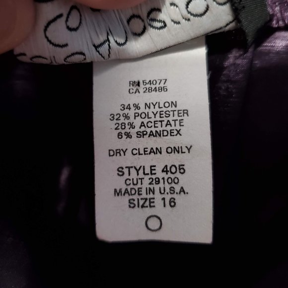 Vintage Carol Anderson Collection Metallic Purple Slacks, 16 - Picture 6 of 6